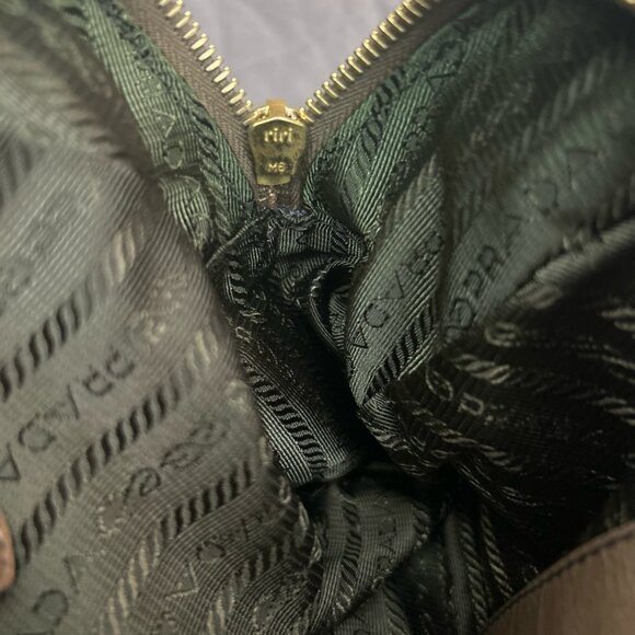 Buttery Gold, Prada Ombre Glace Bowling Bag - Picture 8 of 8